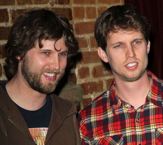 Jon Heder and brother Dan: Actor Jon Heder (R) and brother Dan Heder attend the premiere of HBO's "Eastbound & Down" Season 3 at Cinespace on February 9, 2012 in Hollywood, California.