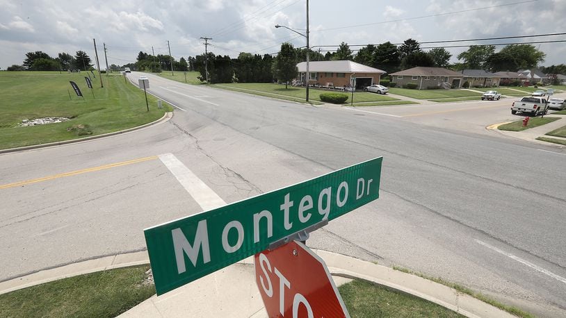Middle Urbana Road will be getting some improvements including turn lanes and a traffic light in front of the new Kenton Ridge school site. BILL LACKEY/STAFF