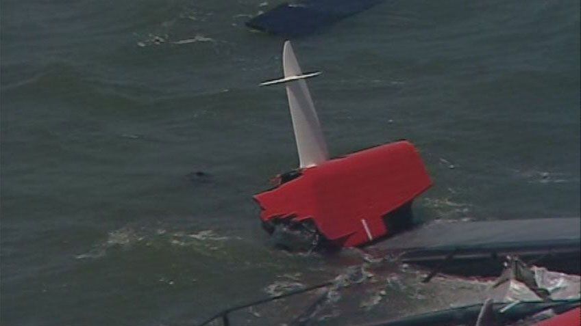 Artemis America's Cup boat capsize
