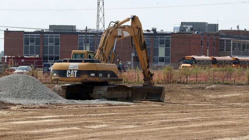 Clark-Shawnee Local Schools construction project is on track. BILL LACKEY/STAFF