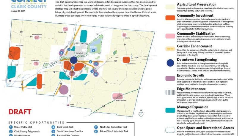 A draft version of the Clark County Connect Opportunities Map. SUBMITTED PHOTO