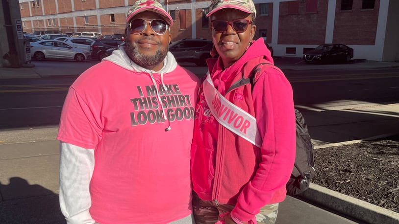 Emmanuel and Jackiedra Wilson are seen at the October 2022 Making Strides Walk of Greater Cincinnati. CONTRIBUTED