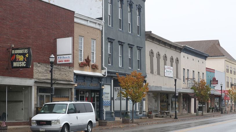 Downtown New Carlisle has several small businesses. BILL LACKEY/STAFF