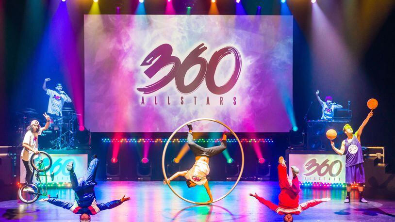 The 360 ALLSTARS will deliver a supercharged urban circus with athletes and artists together during the upcoming Clark State Performing Arts Center season.