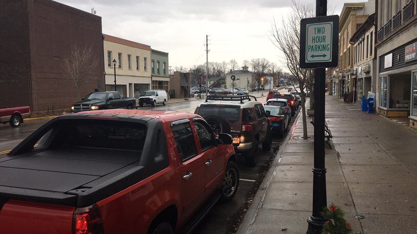 Xenia officials have overhauled the city’s parking ordinance, decriminalizing parking violations and extending parking time from two to three hours. RICHARD WILSON/STAFF