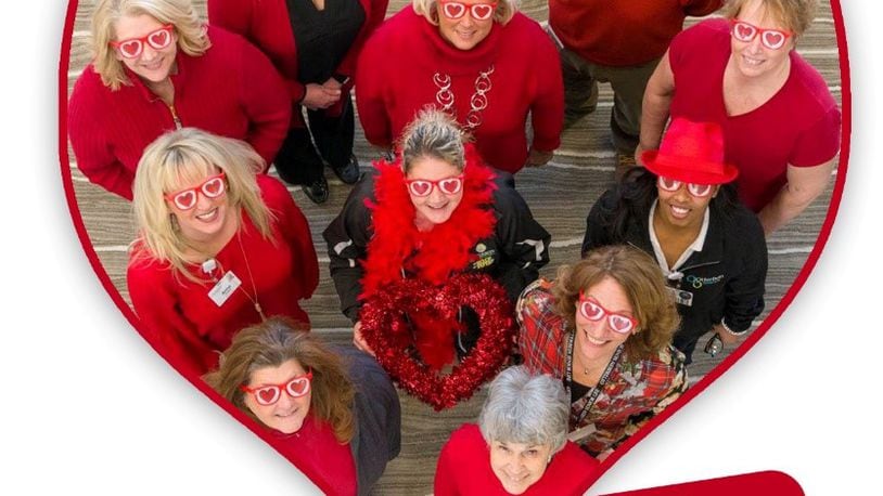 Otterbein Senior Life Community partners in Lebanon, showed up sporting red attire to support National Wear Red Day in 2019. FILE