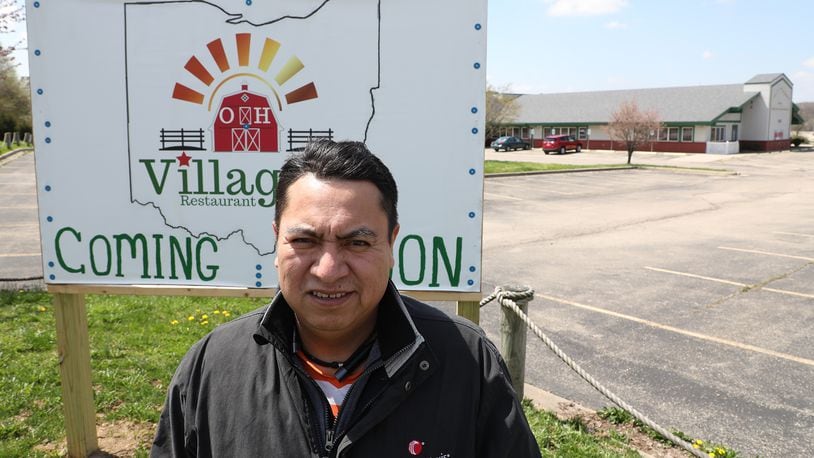 Gregorio Vilchis is working to convert the former Bay Breeze Restaurant in the Ohio Village Restaurant located on West First Street. Bill Lackey/Staff