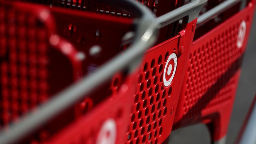 The Target logo is displayed on shopping carts at a Target store on February 28, 2017 in Southgate, California. T (Photo by Justin Sullivan/Getty Images)