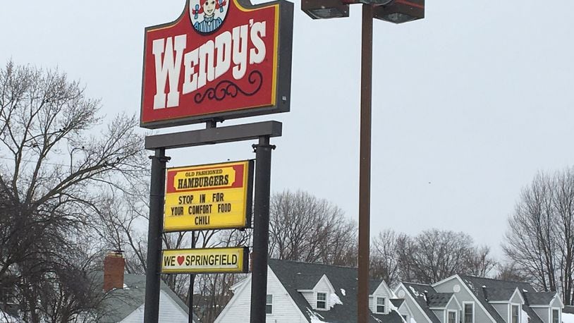 Wendy’s will close its location at 2040 S. Limestone St. in Springfield later this month. Matt Sanctis/Staff