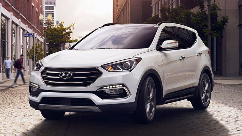 Improvements to the 2017 Hyundai Santa Fe span everything from fresh exterior design and LED lighting signatures to additional infotainment, convenience and safety technologies and new Drive Mode selection with Sport, Eco and Normal settings. For the 2017 Santa Fe Sport model alone, nearly 350 individual parts have been updated, representing about 25 percent of total Santa Fe Sport parts content. Photo by Hyundai