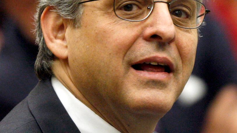 FILE - In this May 1, 2008, file photo, Judge Merrick B. Garland is seen at the federal courthouse in Washington. President Obama is expected to nominate Merrick Garland to the Supreme Court. (AP Photo/Charles Dharapak, File)