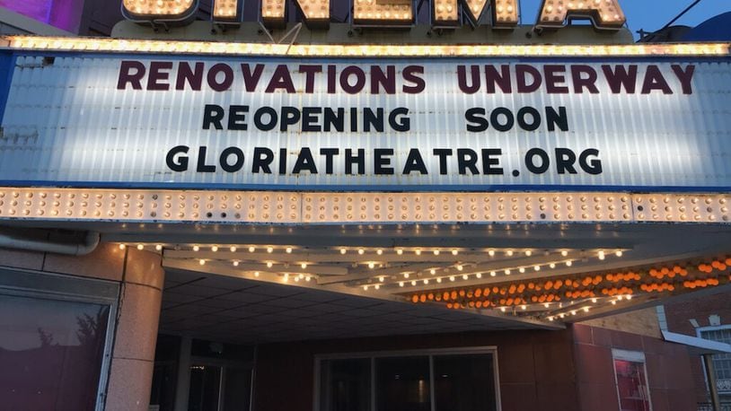The Gloria Theatre in Urbana will be closed for a few weeks due to renovations. Contributed