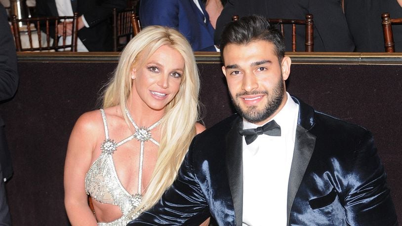 Honoree Britney Spears (L) and boyfriend Sam Asghari attend the 29th Annual GLAAD Media Awards at The Beverly Hilton Hotel on April 12, 2018 in Beverly Hills, California.