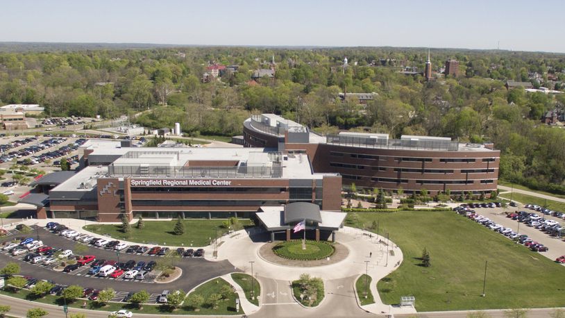 An aerial view of Springfield Regional Medical Center. TY GREENLEES / STAFF