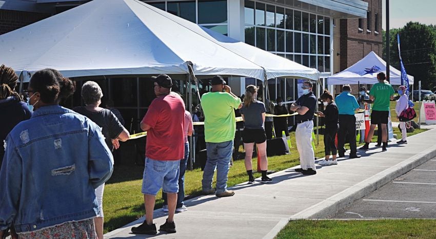 PHOTOS: Pop-up testing site opens in Xenia