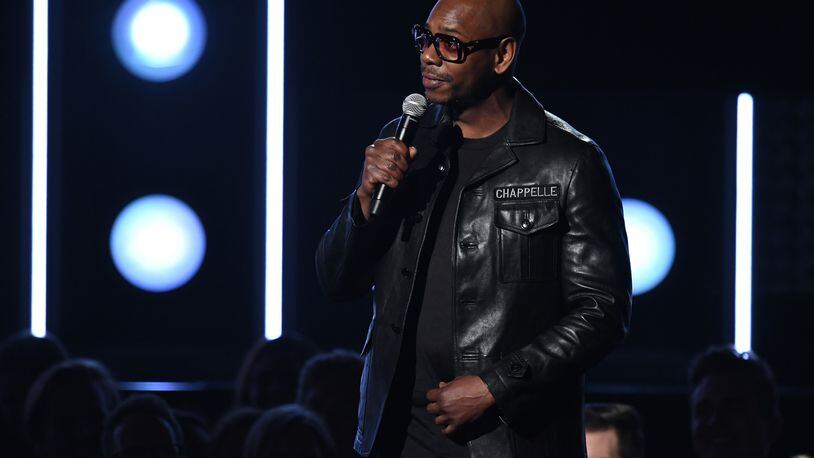 NEW YORK, NY - JANUARY 28:  Comedian Dave Chappelle speaks onstage during the 60th Annual GRAMMY Awards at Madison Square Garden on January 28, 2018 in New York City.  (Photo by Kevin Winter/Getty Images for NARAS)