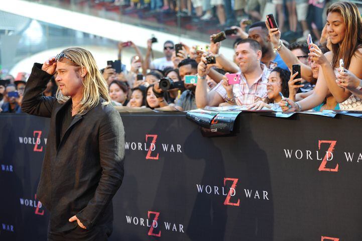 Fans turn out to greet Brad Pitt
