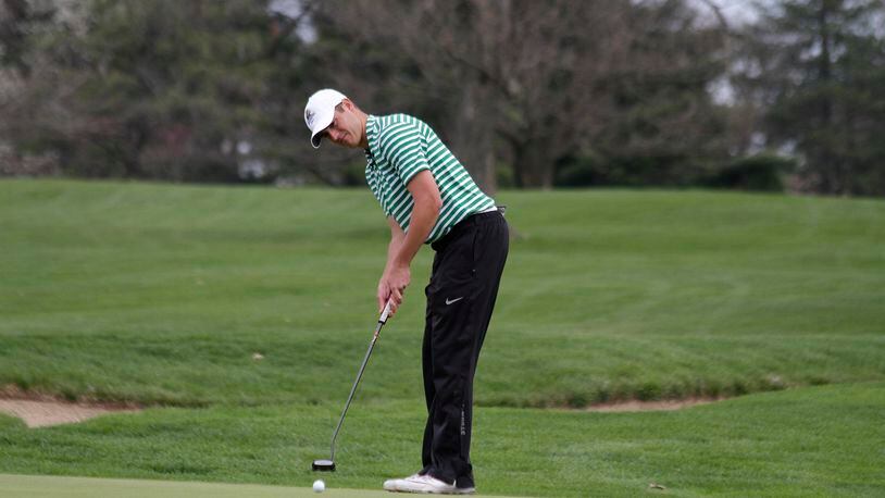 Wright State senior Ryan Wenzler finished second in the Horizon League championship Tuesday after falling in a playoff. TIM ZECHAR/CONTRIBUTED PHOTO