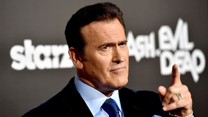 Actor Bruce Campbell arrives at the premiere of STARZ's 'Ash vs Evil Dead' at the Chinese Theatre on October 28, 2015 in Los Angeles, California. (Photo by Kevin Winter/Getty Images)