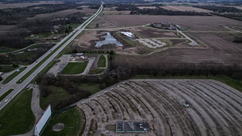 An areal view of the site for a planned housing development in Springfield that could bring up to 1,250 new homes to the area. JIM NOELKER/STAFF