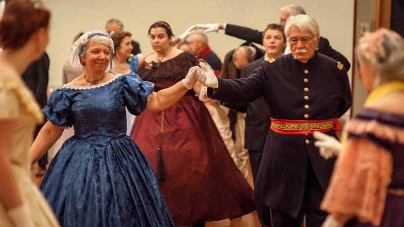 Spend New Year’s Eve in the Civil War era among re-enactors in colorful costumes and gowns at the New Year’s Eve Grand Ball at the South Charleston Town Hall and Opera House. CONTRIBUTED