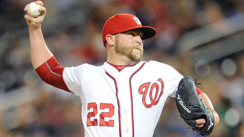 WASHINGTON, DC - JUNE 05: Drew Storen #22 of the Washington Nationals pitches in the ninth inning for his 18th save during a baseball game against the Chicago Cubs at Nationals Park on June 5, 2015 in Washington, DC. The Nationals won 7-5. (Photo by Mitchell Layton/Getty Images)