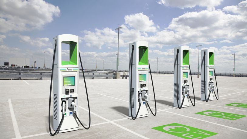The car charging ports will charge for 10 to 30 minutes.