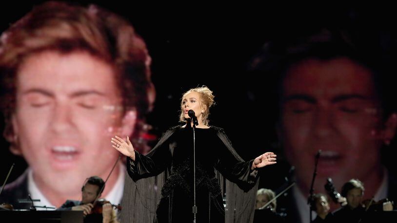 LOS ANGELES, CA - FEBRUARY 12: Singer Adele performs during The 59th GRAMMY Awards at STAPLES Center on February 12, 2017 in Los Angeles, California. (Photo by Christopher Polk/Getty Images for NARAS)