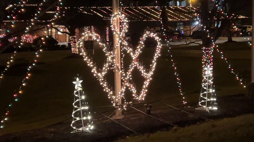 The annual holiday light display at Villa Springfield Rehabilitation & Healthcare Center will run through Dec. 31 evenings at the facility’s campus at 701 Villa Road for the community to drive through. Contributed