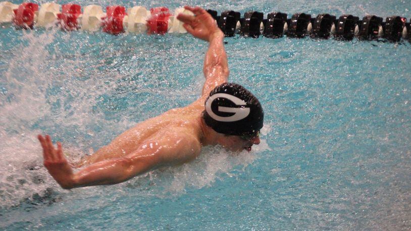 Greenon High School junior Calvin Wise finished eighth in the 200-yard individual medley at the Division II state swimming and diving championships. Kurt Engel / Contributed