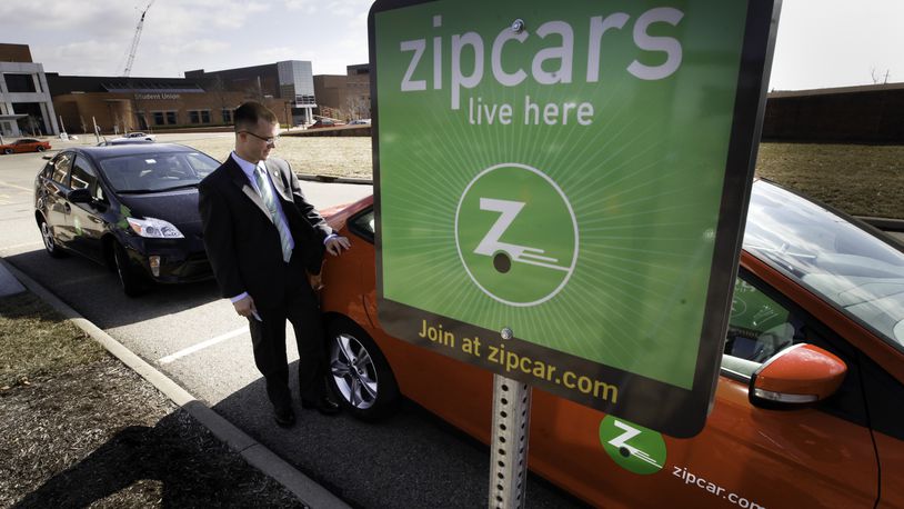 Zipcar, the car-sharing service, is already available locally. CHRIS STEWART / STAFF