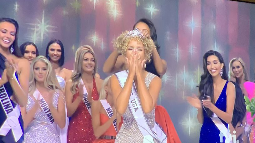 Elle Smith, who graduated in 2016 from Shawnee High School in Clark County, Ohio, was crowned Miss USA Nov. 29, 2021. She competed as Miss Kentucky.