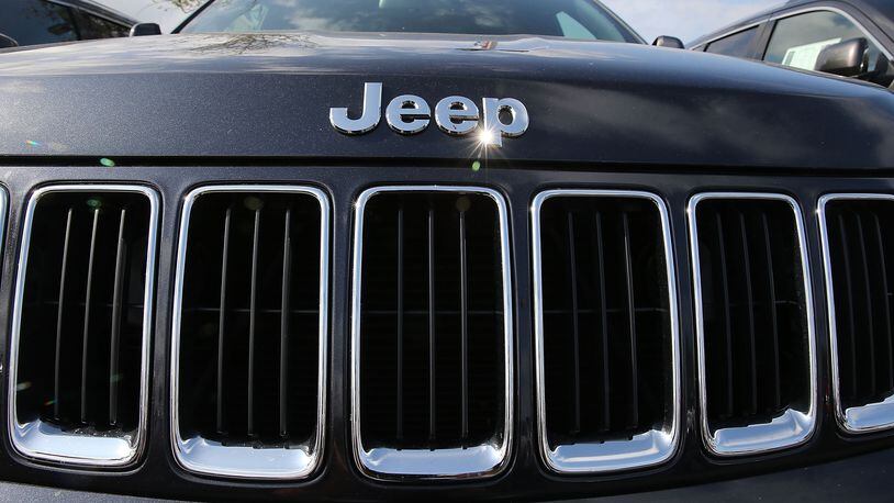 The grille of a Jeep. (Photo by Joe Raedle/Getty Images)