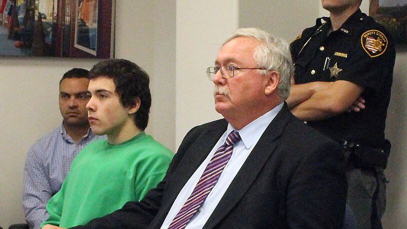 Ely Serna and his attorney, Dennis Lieberman were back in Champaign County Juvenile Court for a competency hearing. JEFF GUERINI/STAFF