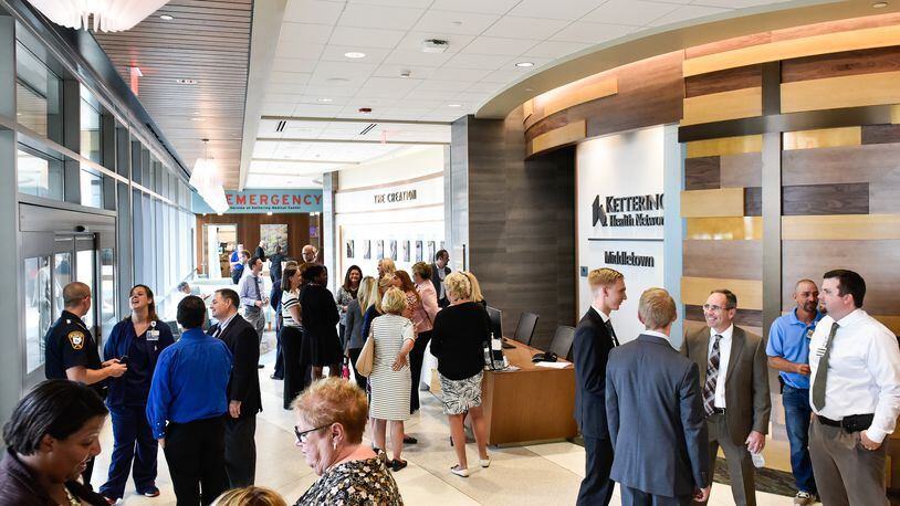 Kettering Health Network Middletown held a ribbon cutting for the 67,000-square-foot medical center opening Aug. 8 on Ohio 122, just east of Interstate 75. NICK GRAHAM/STAFF