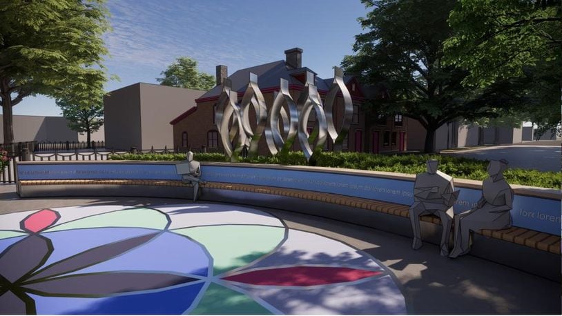 Artist rendering of "The Seed of Life," chosen as the 8/4 Memorial in the Oregon District. CONTRIBUTED