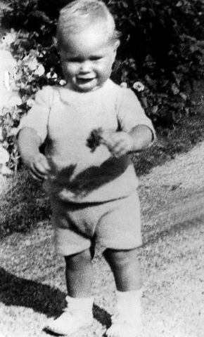 1924: George Herbert Walker Bush is pictured when he was one and a half year old