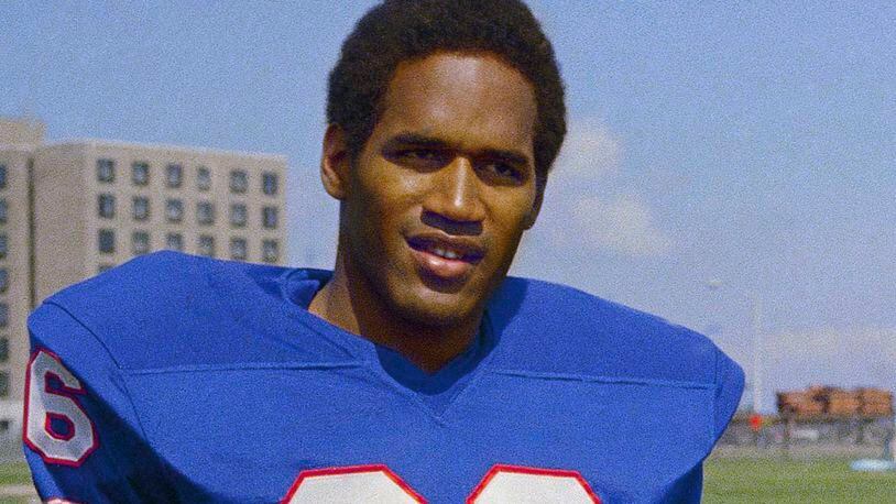 FILE - Buffalo Bills' O.J. Simpson posed in 1969. O.J. Simpson, the decorated football superstar and Hollywood actor who was acquitted of charges he killed his former wife and her friend but later found liable in a separate civil trial, has died. He was 76. Simpson's attorney confirmed to TMZ he died Wednesday night, April 10, 2024, in Las Vegas. (AP Photo/File)