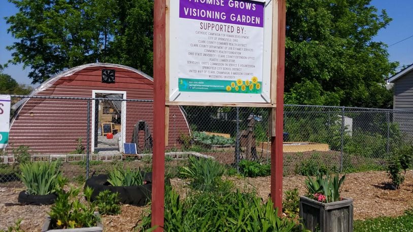 Springfield Promise Neighborhood's Visioning Garden is shown in this file photo from 2022. CONTRIBUTED