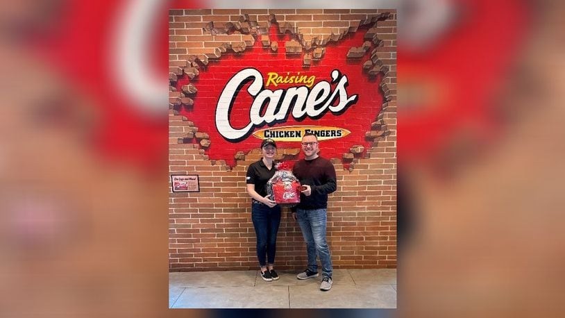 Michael Kizer won free Raising Cane's for a year after taking a survey on the bottom of a receipt. Contributed