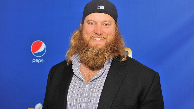Former Jets center Nick Mangold hit the Blue Carpet at the 2015 Pepsi Rookie of the Year Award Ceremony at Pepsi Super Friday Night in San Francisco.