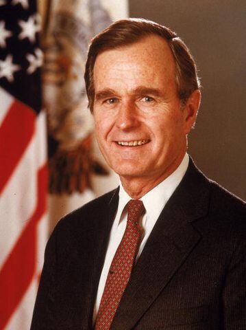 1989: Official portrait of the forty-first president of the United States