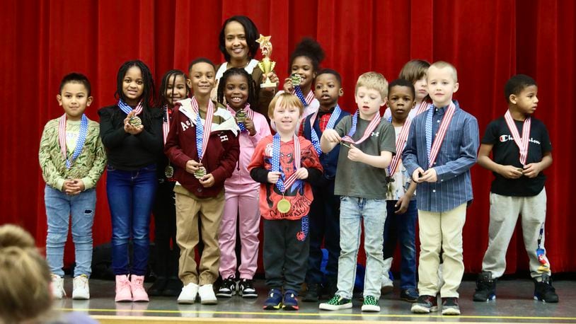 Perrin Woods Elementary hosted its first student speech competition called “Southside Speech Soirée.” Studentss in Ms. Wilson-Jackson’s first grade class won first place with their presentation of ‘I Am Somebody’ by Andreal Davis. Contributed