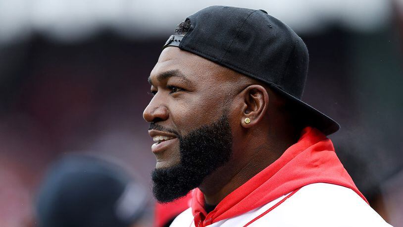 David Ortiz looks on before the Red Sox home opening game against the Toronto Blue Jays at Fenway Park on April 09, 2019 in Boston, Massachusetts.