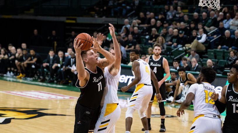 Loudon Love scored 20 points and pulled down 11 rebounds in Wright State’s win over Northern Kentucky on Friday night at the Nutter Center. CONTRIBUTED