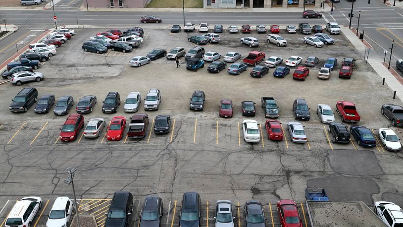 The proposed parking garage will sit on the corner of Fountain Avenue and Columbia Street and will offer between 275 to 325 parking spaces.Bill Lackey/Staff