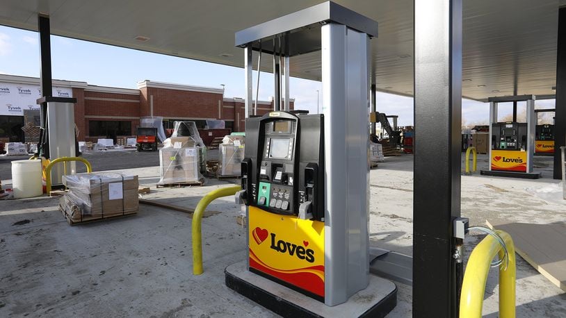 The new Love’s Travel Stop near Interstate 70 and Ohio 41 Thursday. Bill Lackey/Staff