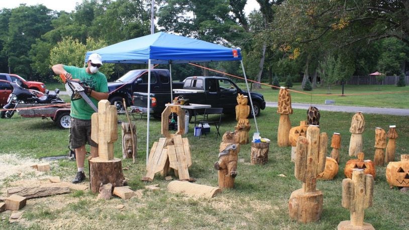 A chainsaw carving demonstration will be one of the highlights of the fourth Clifton Gorge Music & Arts Festival, Friday, Aug. 28, and Saturday, Aug. 29. CONTRIBUTED
