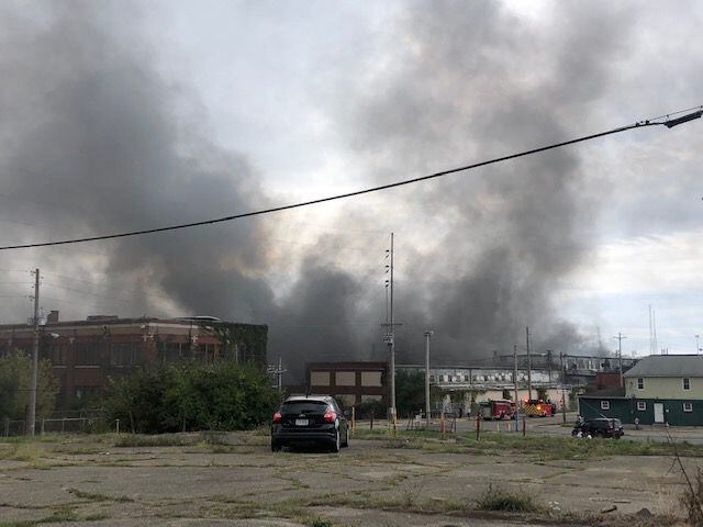 Former Cooper Energy site burns for second time