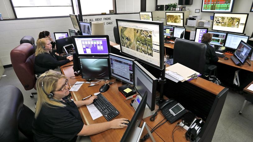 The Clark County Dispatch Center. Bill Lackey/Staff